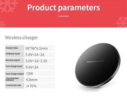 Refurbished 9eight5 Fast Charge Qi Wireless Charger Pad (10W) - Reebelo Canada