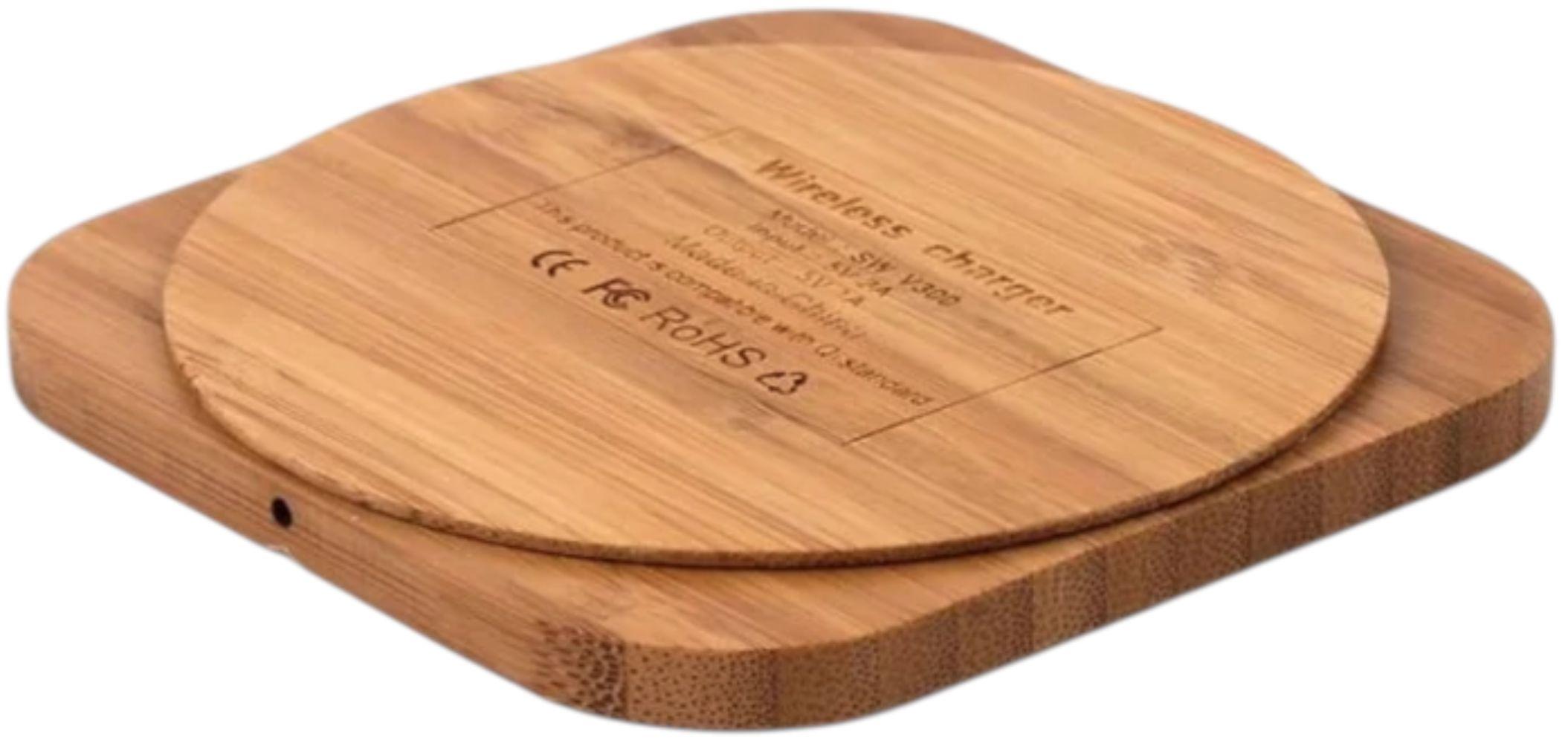 Refurbished 9eight5 Wood-Design Wireless Charger Pad (5W) - Reebelo Canada