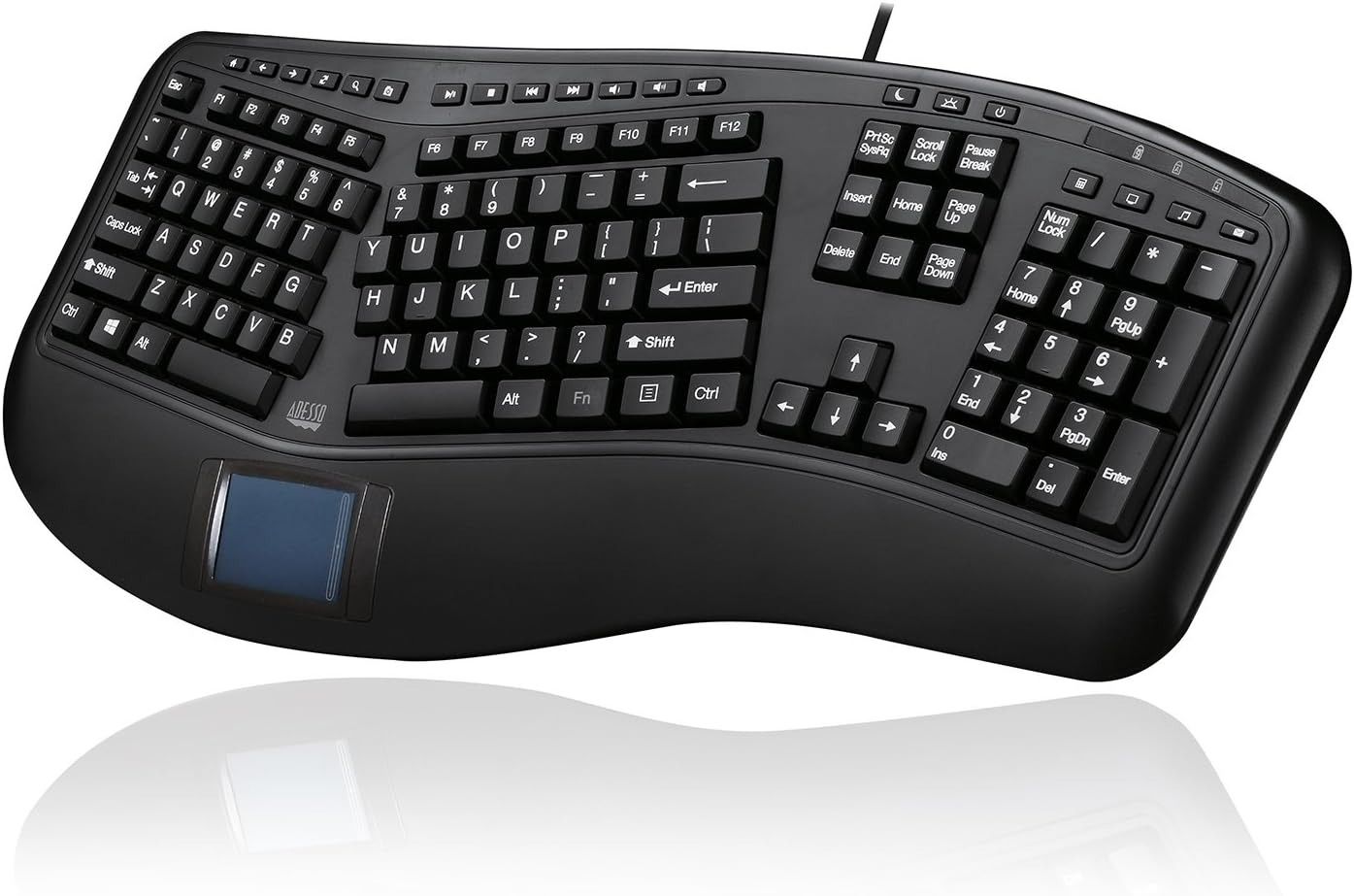 Adesso Adesso AKB-450UB Ergonomic Touchpad Keyboard