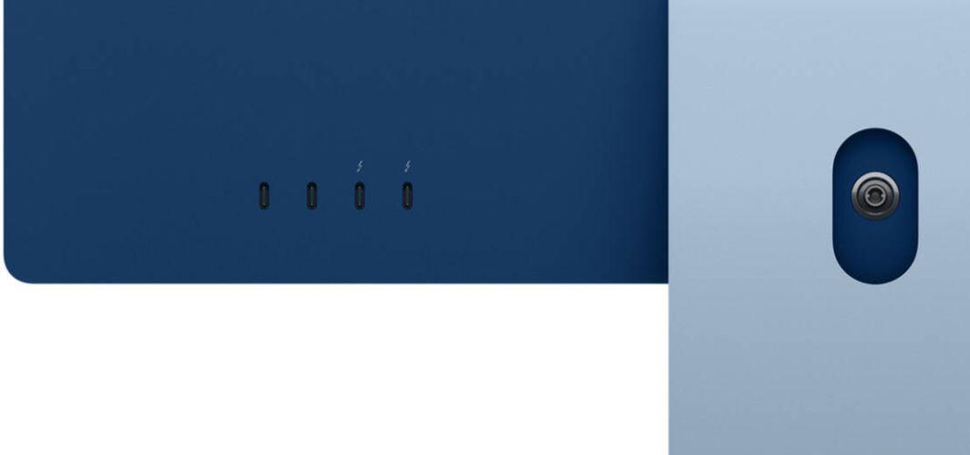 Apple iMac 2021 M1 (Four ports) 24" - Apple M1 chip 8-core CPU - 2TB - Blue - 16GB RAM - 24 Inch