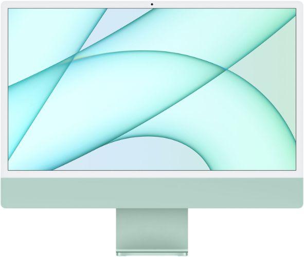 Apple iMac 2021 M1 (Four ports) 24" - Apple M1 chip: 8-core CPU/7-Core GPU - 256GB - Green - 8GB RAM - 24 Inch