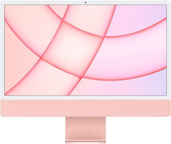 Apple iMac 2021 M1 (Four ports) 24" - Apple M1 chip 8-core CPU - 256GB - Pink - 8GB RAM - 24 Inch