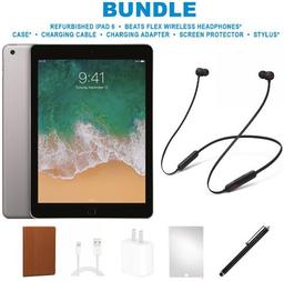iPad 6 (2018) Beats Flex BUNDLE SET - 128GB - WiFi - Space Grey