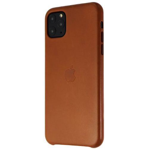 Apple Leather Phone Case for iPhone 11 Pro Max - Saddle Brown