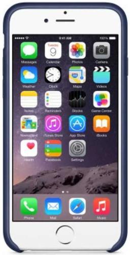 Apple Leather Phone Case for iPhone 6 Plus/6s Plus - Midnight Blue