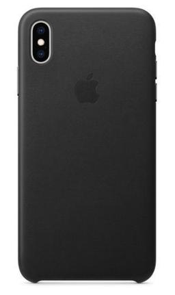 Apple Leather Phone Case for iPhone XS Max - Black