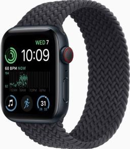 Apple Watch SE 2nd Gen (2022) (GPS) - 32GB - 40mm - Starlight Aluminum Case with Starlight Rubber Sport Band - Medium/Large Size