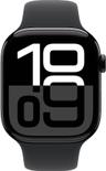 Apple Watch Series 10 (GPS) - 64GB - 46mm - Jet Black Aluminum Case with Black Rubber Sport Band - One Size
