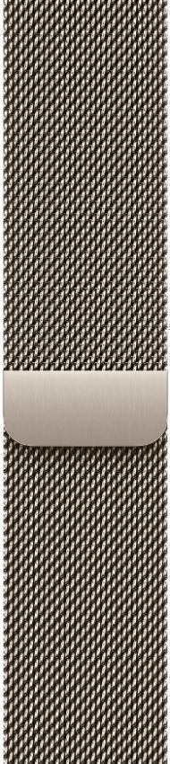 Apple Watch Series 10 (Cellular + GPS) - 64GB - 46mm - Natural Titanium Case with Natural Stainless Steel Milanese Loop Band - M/L Size