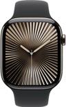 Apple Watch Series 10 (Cellular + GPS) - 64GB - Natural Titanium Case with Black Sport Band