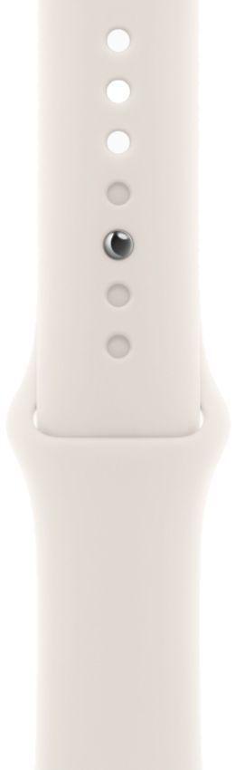 Apple Watch Series 10 (Cellular + GPS) - 64GB - 42mm - Rose Gold Aluminum Case with Starlight Rubber Sport Band - One Size