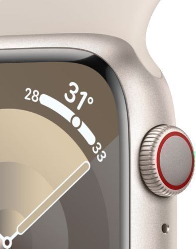 Apple Watch Series 9 (GPS) - 64GB - 41mm Rubber - Medium/Large Size