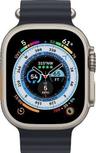 Apple Watch Ultra (Cellular + GPS) - 32GB - 49mm - Titanium Titanium Case with Midnight Rubber Ocean Band - One Size