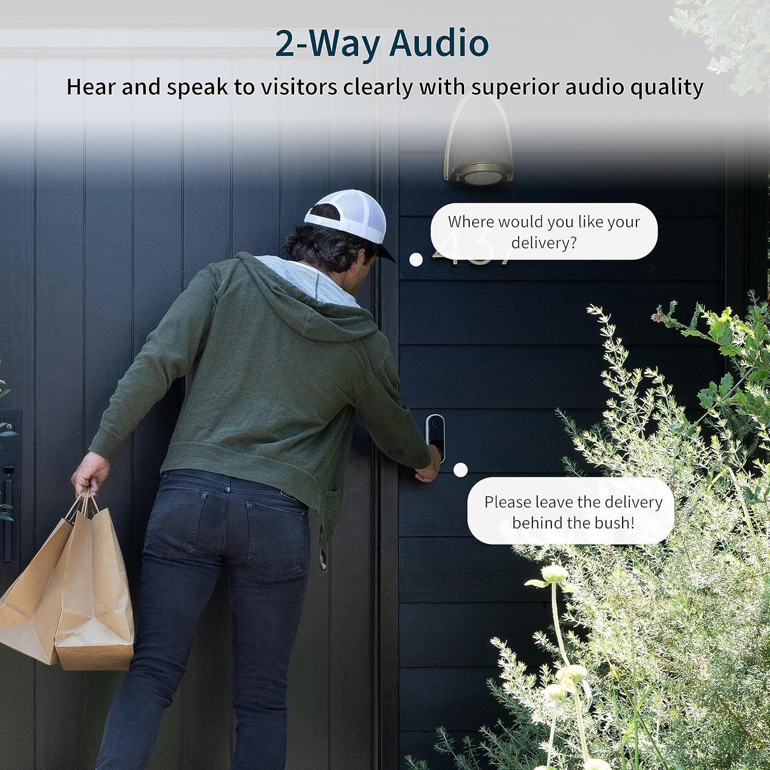 Arlo Video Doorbell 2K (2nd Generation) - White