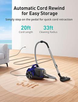 Aspiron 1200W Canister Vacuum Cleaner AS-CA006