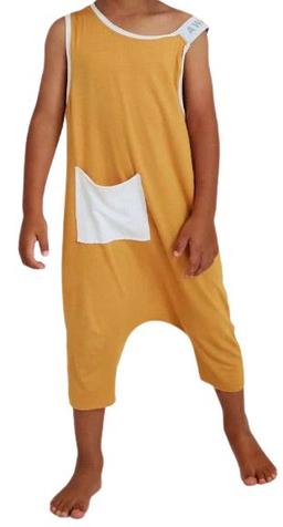 Awakind Junior Bamboo Singlet Romper (Size 10-11)