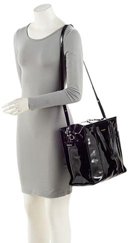 Balenciaga Patent Leather Bazar Small Shopper Tote