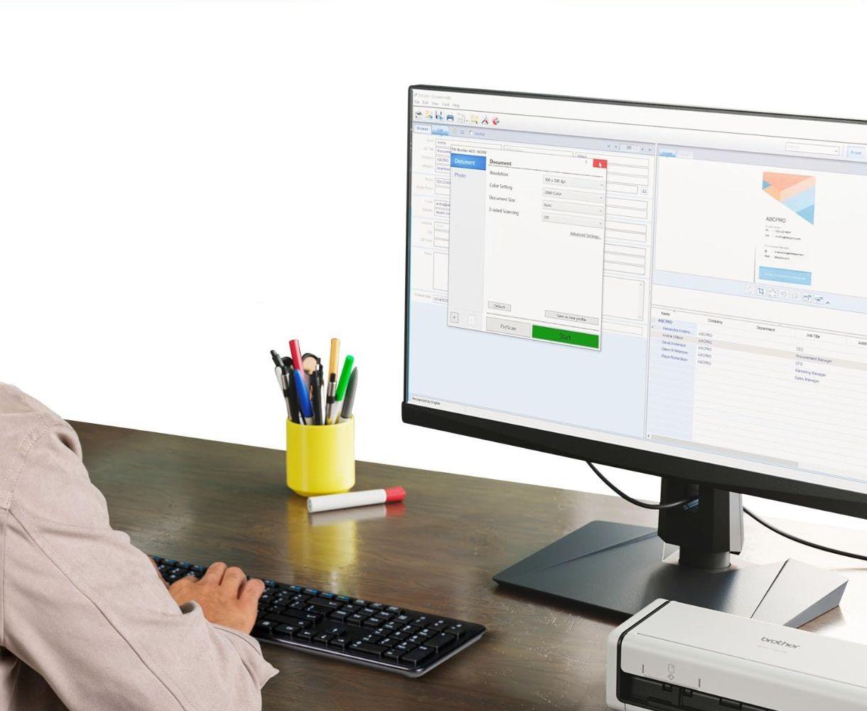 Brother ADS-1350W Wireless Compact Desktop Scanner