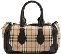 Burberry Haymarket Check Gladstone Satchel