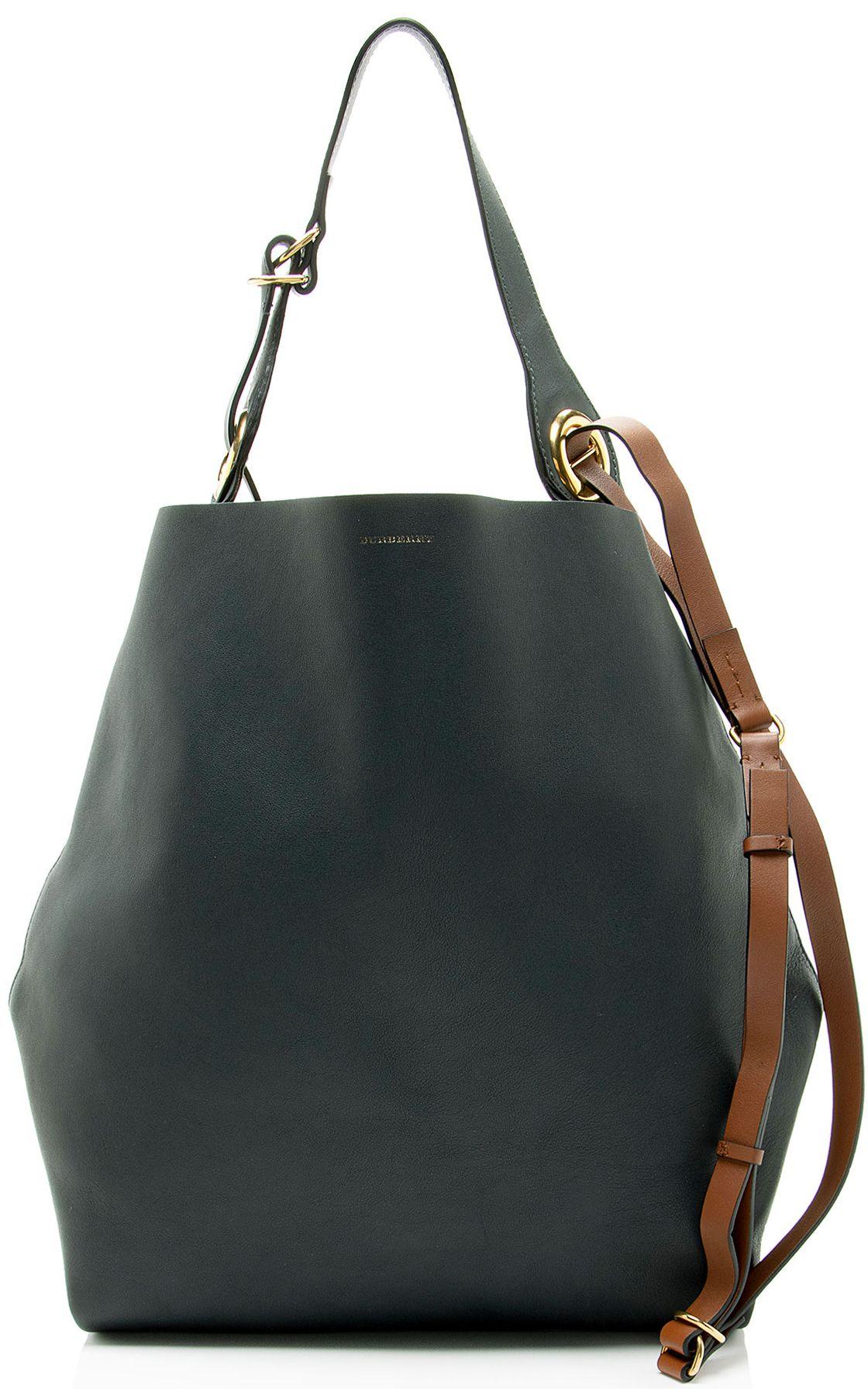 Burberry Leather Grommet Hobo