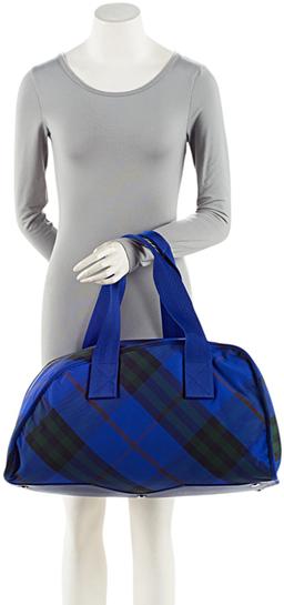 Burberry Nylon Shield Check Duffle