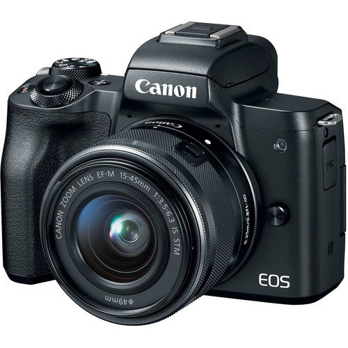 Canon EOS M50 Camera Kit 15-45mm Lens - Black
