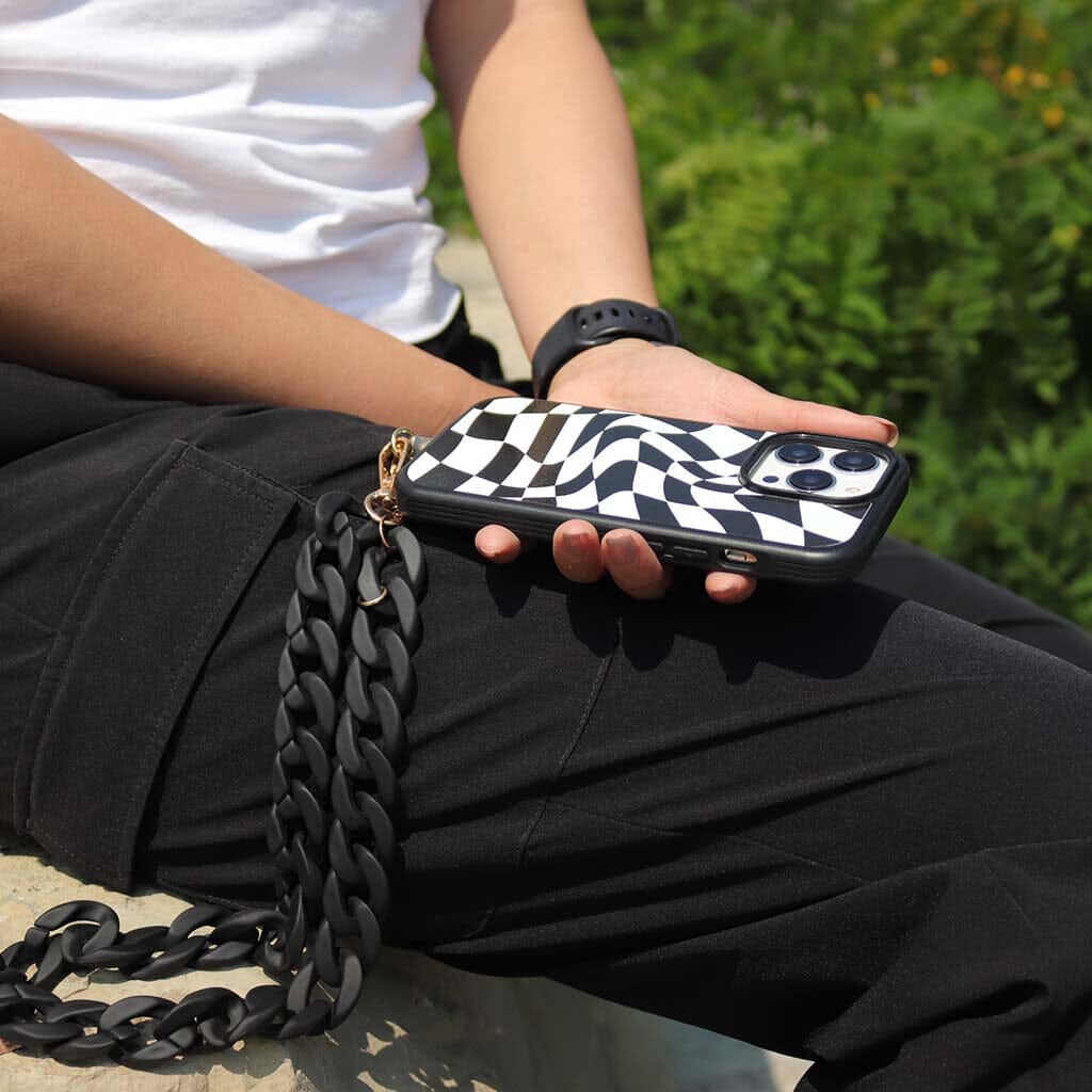 Caseco Black Crossbody Phone Chain - Black
