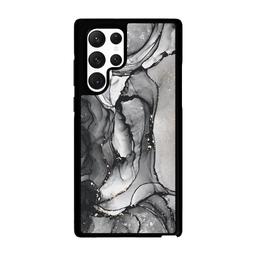 Caseco Black Samsung Galaxy S22 Ultra Marble Case