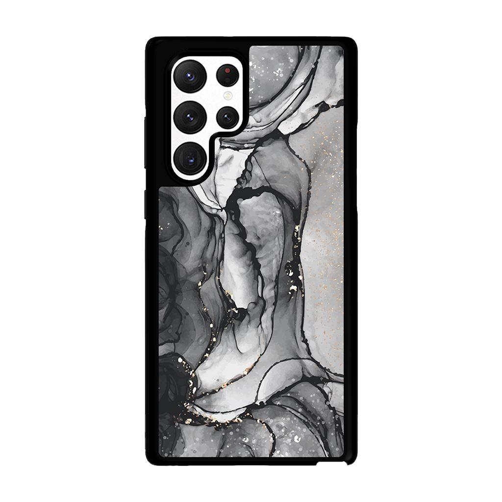 Caseco Black Samsung Galaxy S22 Ultra Marble Case