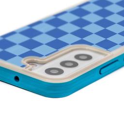 Caseco Blue Checkerboard Print Samsung S22 Case