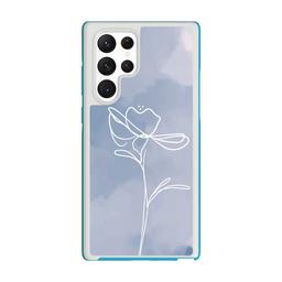Caseco Blue Flower Samsung Galaxy S22 Ultra Case