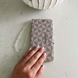 Caseco Clear Stones Pearl Phone Charm - Clear