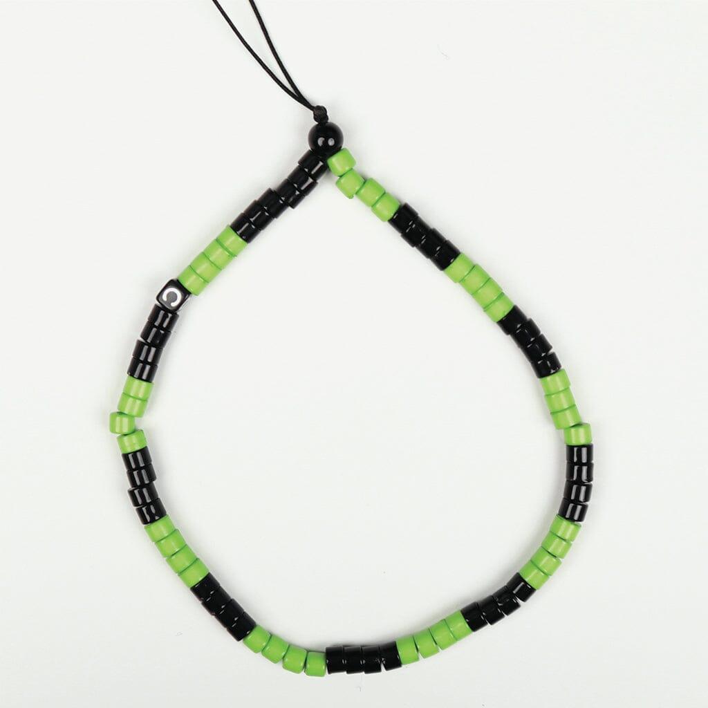 Caseco Green & Black Beaded Phone Charm