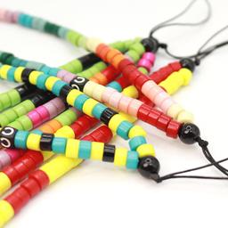 Caseco Green & Black Beaded Phone Charm