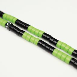 Caseco Green & Black Beaded Phone Charm