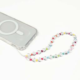 Caseco Hearts Rainbow Pearl Phone Charm - Rainbow