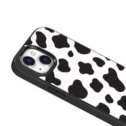 Caseco iPhone 15 Case With MagSafe - Black Cow Print