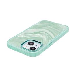 Caseco iPhone 15 Case With MagSafe - Green Swirl - Green