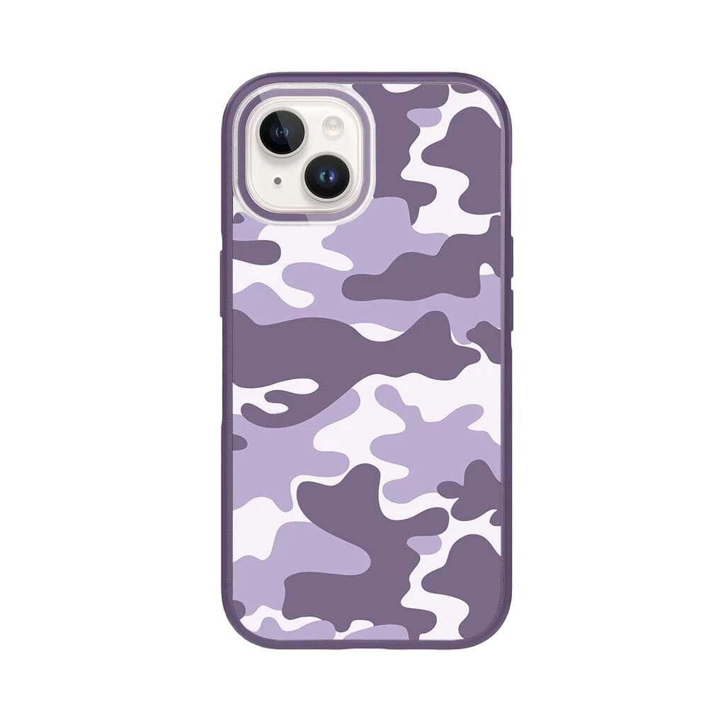 Caseco iPhone 15 Case With MagSafe - Purple Camo