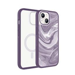 Caseco iPhone 15 Case With MagSafe - Purple Swirl