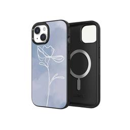 Caseco iPhone 15 Plus Case With MagSafe - Blue Flower
