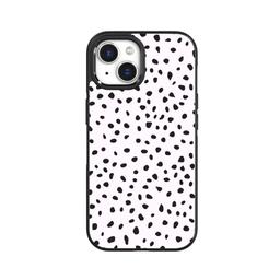 Caseco iPhone 15 Plus Case With MagSafe - White Polka