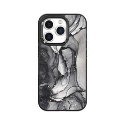 Caseco iPhone 15 Pro Case With MagSafe - Black Marble - Black