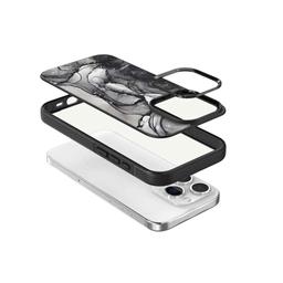 Caseco iPhone 15 Pro Case With MagSafe - Black Marble - Black