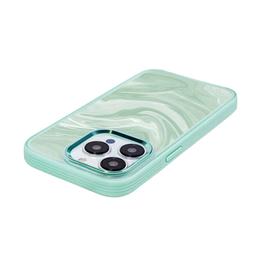 Caseco iPhone 15 Pro Case With MagSafe - Green Swirl