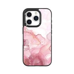 Caseco iPhone 15 Pro Case With MagSafe - Pink Marble - Pink