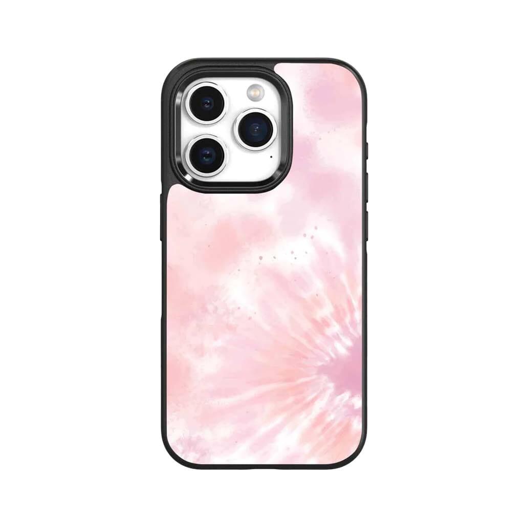 Caseco iPhone 15 Pro Case With MagSafe - Pink Tie Dye - Pink