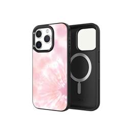 Caseco iPhone 15 Pro Case With MagSafe - Pink Tie Dye - Pink