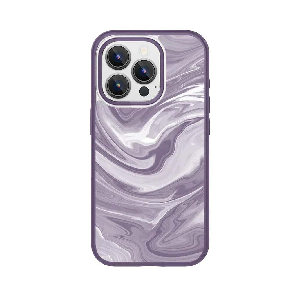 Caseco iPhone 15 Pro Case With MagSafe - Purple Swirl