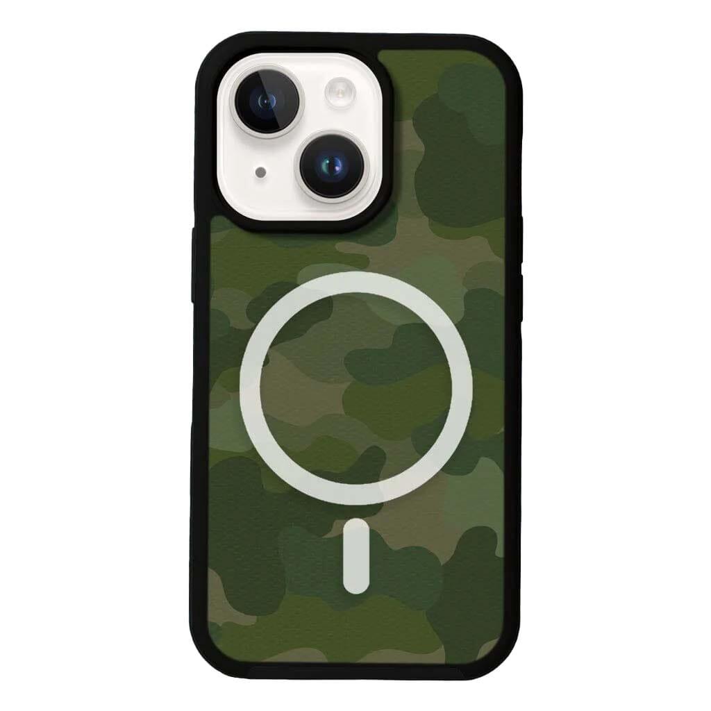 Caseco MagSafe iPhone 13 Green Camo Case